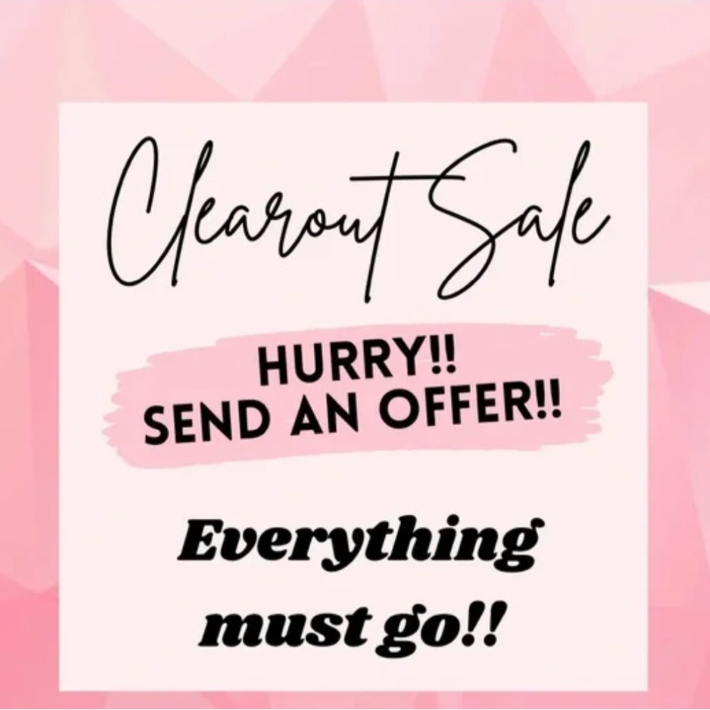 Closet Clearout Sale - Everything Must Go